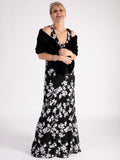 Black/White Sequin Embellished Dress
