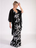 Black/White Sequin Embellished Dress