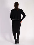 Black Layered Dress With Diamonte Detail