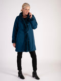 Teal Faux Fur Reversible Coat