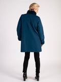 Teal Faux Fur Reversible Coat