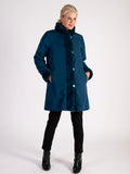 Teal Faux Fur Reversible Coat