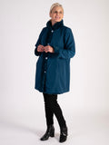 Teal Faux Fur Reversible Coat