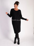 Black Layered Dress With Diamonte Detail