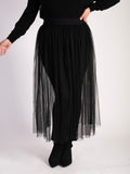 Black Mesh Skirt