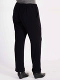 Black Pull On Tailored Joggers With Elasticated Waist