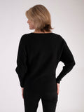 Black Diamanté Neck Detailed Jumper