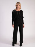 Black Diamanté Neck Detailed Jumper