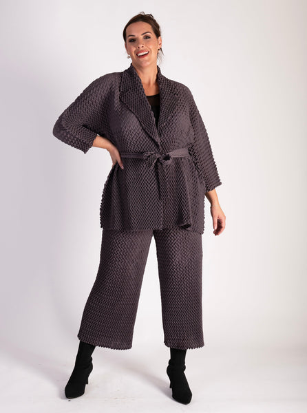 The Regent Grey Pleated Trousers