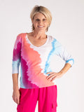 White/Multi Watercolour Floral Jumper