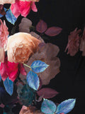 Black/Multi Rose Melody Print Jersey Jacket