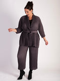 The Regent Grey Pleated Trousers