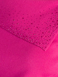 Fuchsia Boatneck Jumper with Crystal Embellishment