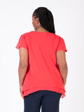 Poppy Double Layer Split Sleeve V-Neck Top
