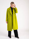 Lime Long Wool Mix Coat