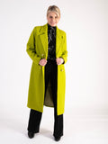 Lime Long Wool Mix Coat