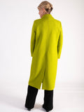 Lime Long Wool Mix Coat