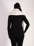 Ivory Faux Fux Wrap