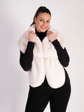 Ivory Faux Fux Wrap