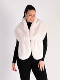 Ivory Faux Fux Wrap