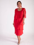 Poppy Lace Layered Chiffon Dress - Promotion Until 8th May 2024