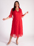 Poppy Lace Dress with Scallop Neck Detail - Promotion Until 8th May 2024