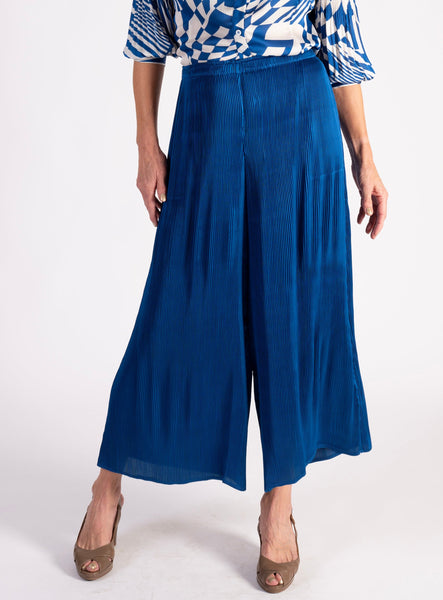 Royal Blue Pleated Trousers - Promotion Until 8th May 2024
