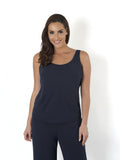 Dark Navy Chiffon Camisole