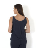 Dark Navy Chiffon Camisole