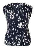 Navy/Ivory Floral Print Camisole