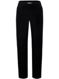 Black Stretch Velvet Trousers