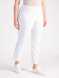 White Slim Leg Pull On Trouser