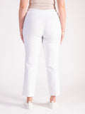 White Slim Leg Pull On Trouser