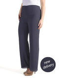 Pewter Satin Trim Chiffon Trouser - Promotion Until 8th May 2024