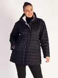 Black Orchid Quilted Zip Front Jacket
