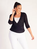 Black Multiway Silk Mix Cardigan