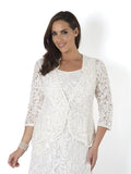 Ivory Lace With Trim Jacket