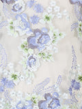 Bluebell Floral Emb. Mesh Scallop Trim Jacket