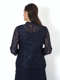 Navy Lace Cornelli Jacket