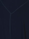 Navy Jersey Dress with Soft Collar Shoulder Zip Detail