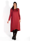 Cinnamon Ruched Jersey Dress