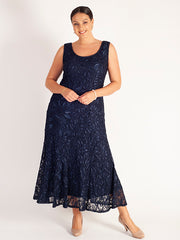 Navy Lace Cornelli Dress