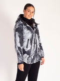 Perseverance Black/Grey Honeycomb Quilted Zip Front Jacket