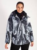 Perseverance Black/Grey Honeycomb Quilted Zip Front Jacket