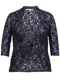 Navy Lace Cornelli Jacket