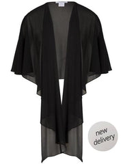 Black Chiffon Shawl (without a model view)