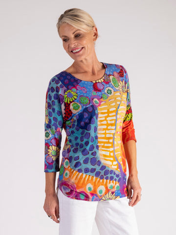 Artistic Print Tops