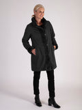 Black Faux Fur Reversible Coat