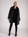 Black Faux Fur Reversible Coat