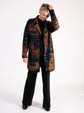 Black/Burnt Orange Art Gallery Coat